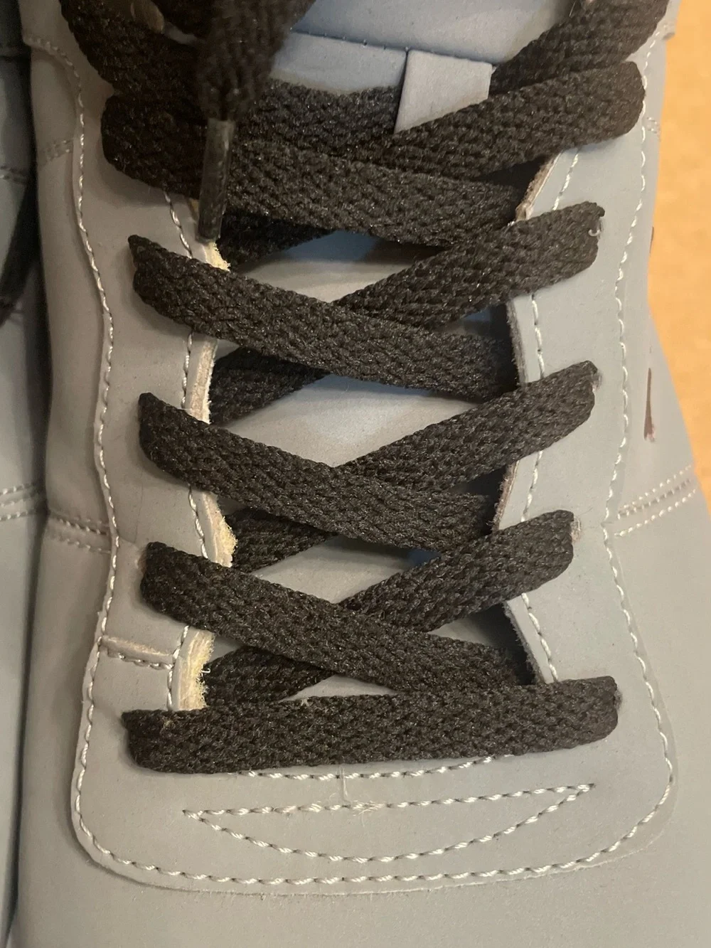 Fila Men's High-Top Sneakers in Gray with Black Laces